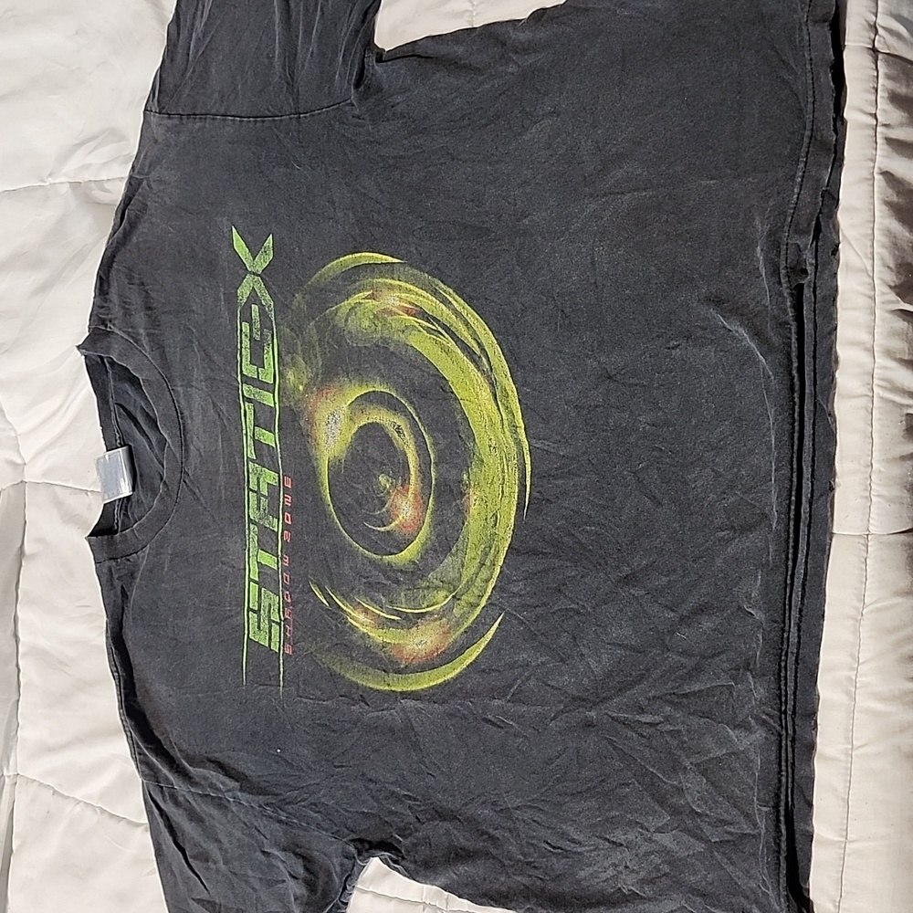 Vintage Static X Shadow T-shirt Size XL Color Gray